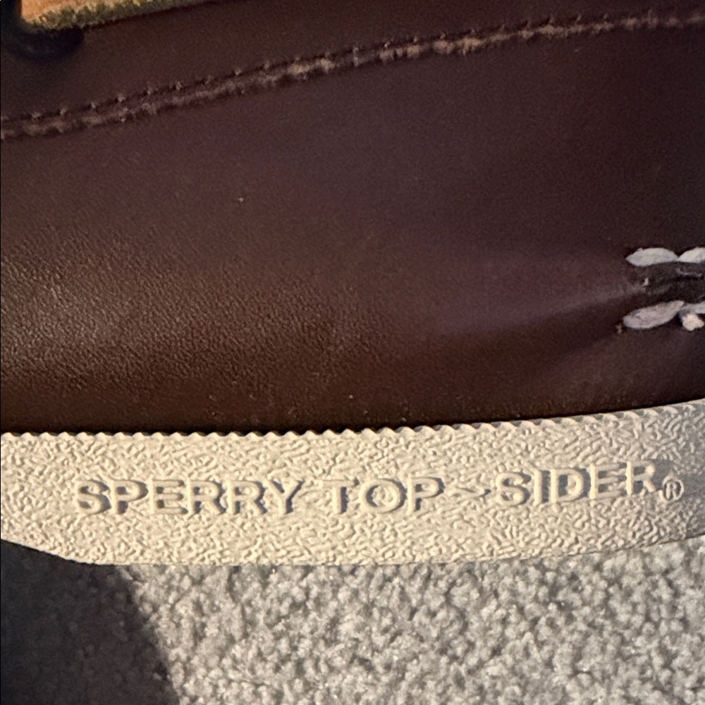 Sperry Dark Brown Leather Boat Shoes Sz 10 M UK/GB 9M EUR 43 CM 28 NIB - Picture 3 of 10